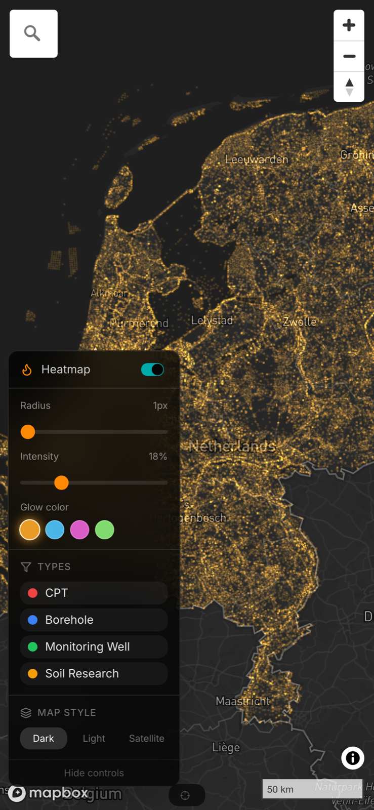 Heatmap on mobile
